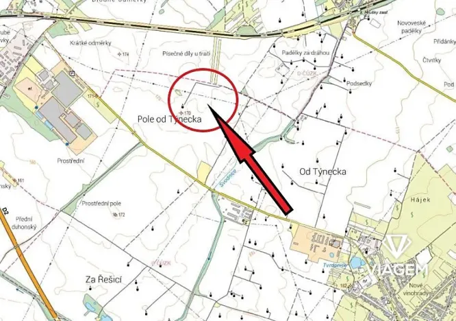 Prodej podílu pole, Tvrdonice, 850 m2