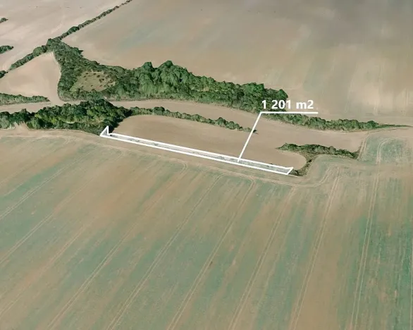 Prodej pole, Vysoká, 1201 m2
