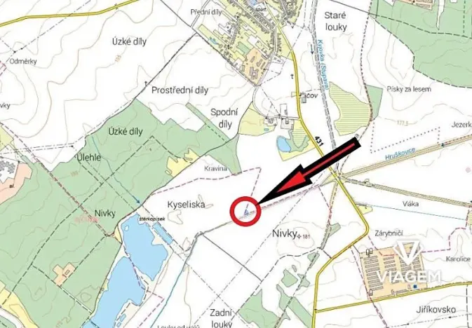 Prodej pole, Svatobořice-Mistřín, 662 m2