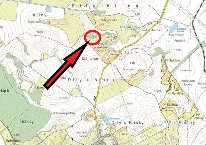 Prodej podílu pole, Kobylí, 791 m2