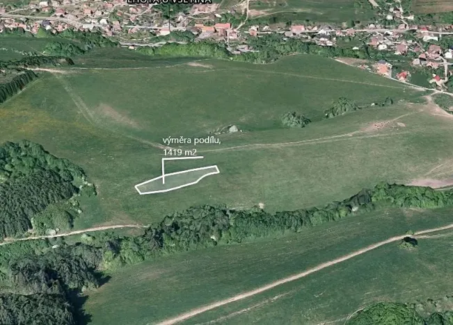 Prodej podílu pole, Lhota u Vsetína, 1419 m2