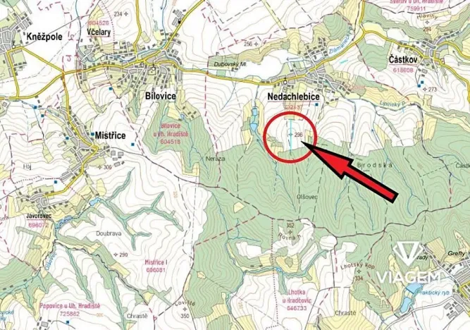 Prodej podílu pole, Nedachlebice, 644 m2