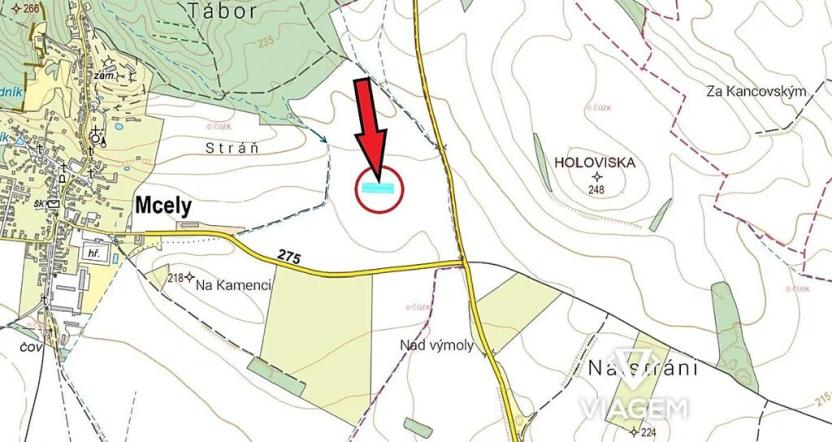 Prodej podílu pole, Mcely, 1008 m2