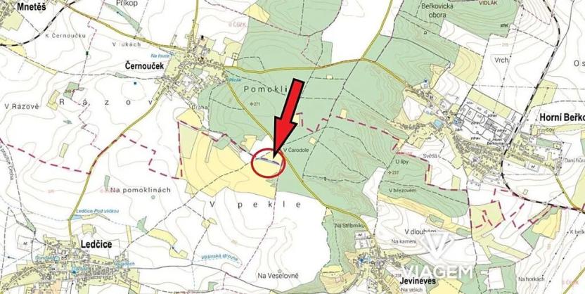 Prodej podílu pole, Ledčice, 1297 m2