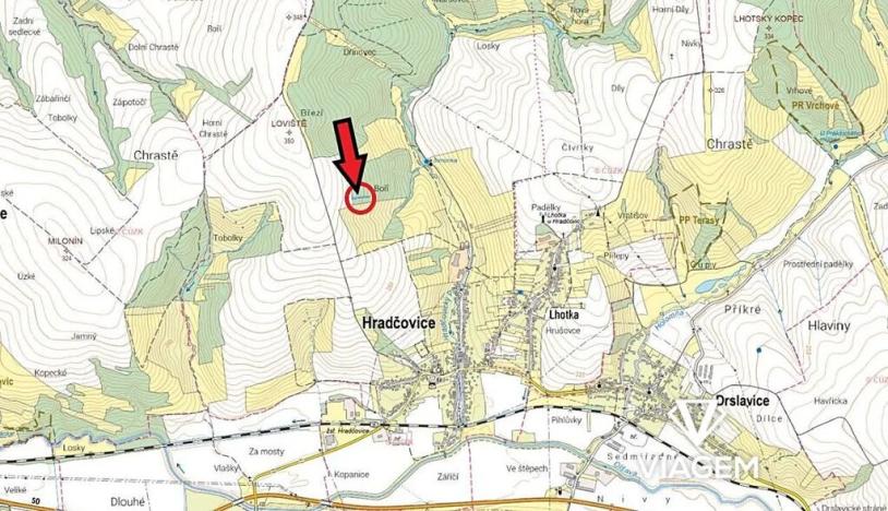 Prodej pole, Hradčovice, 1199 m2