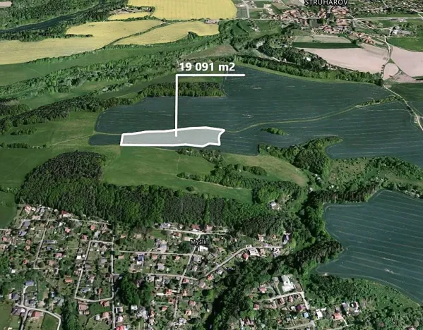 Prodej podílu pole, Struhařov, 4772 m2