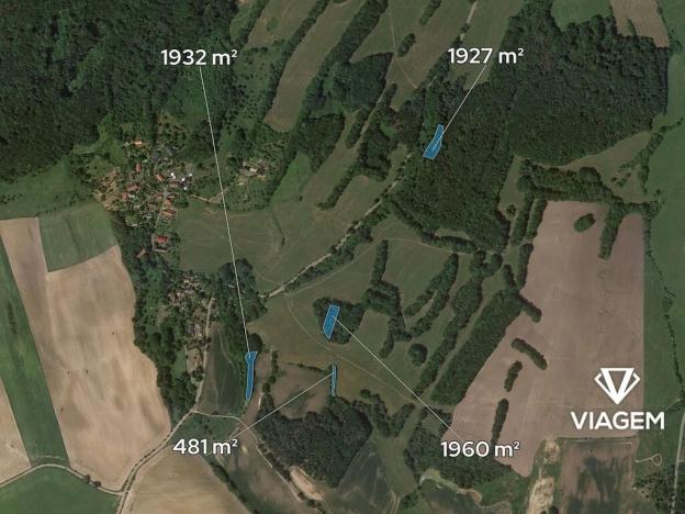 Prodej podílu lesa, Kravaře, 787 m2