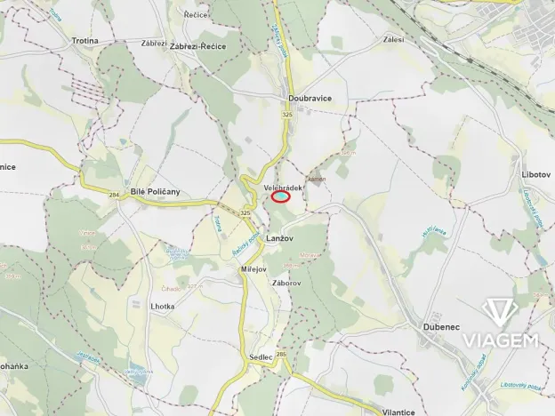 Prodej podílu zahrady, Lanžov, 2228 m2