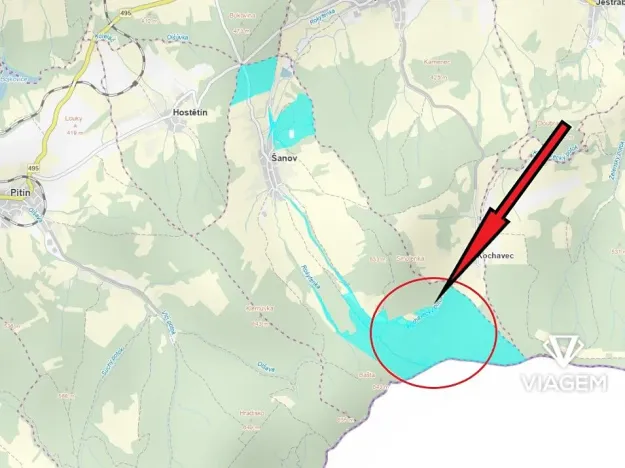 Prodej podílu lesa, Šanov, 16106 m2