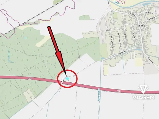 Prodej podílu pole, Sány, 846 m2