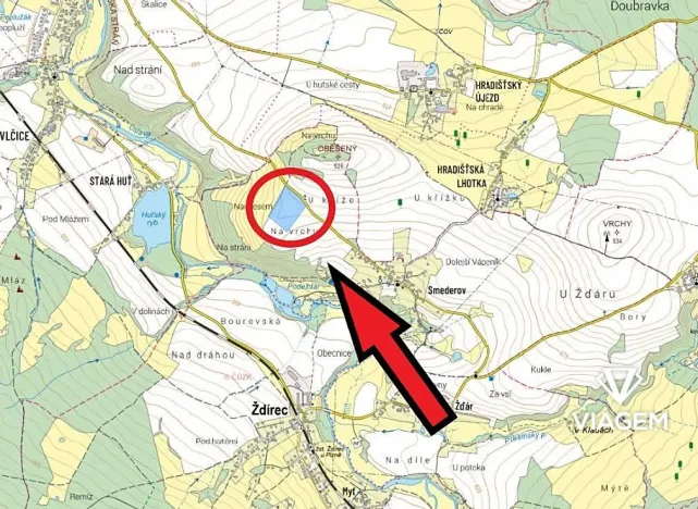 Prodej podílu pole, Ždírec, 20080 m2