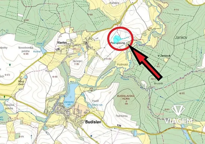 Prodej podílu pole, Budislav, 13403 m2