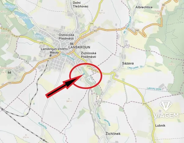 Prodej podílu zahrady, Lanškroun, 2355 m2