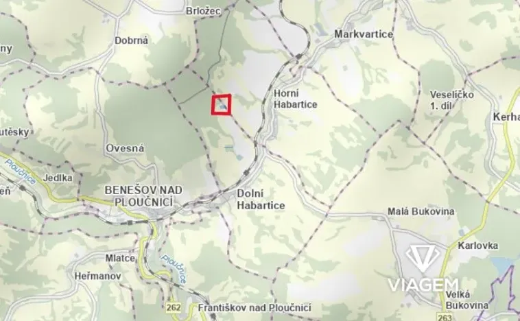 Prodej zahrady, Dolní Habartice, 4238 m2