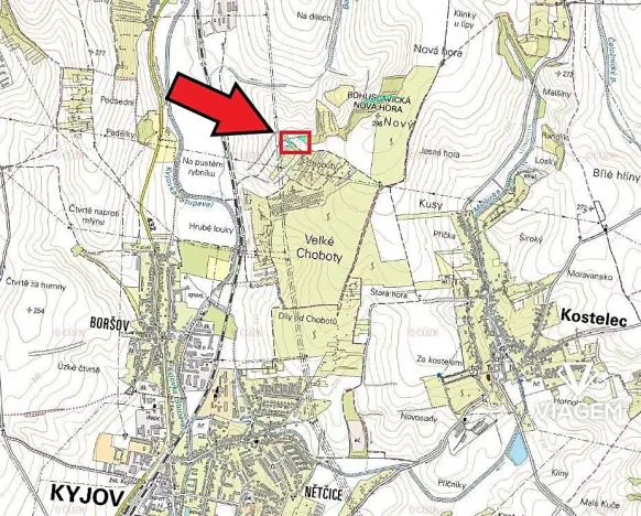 Prodej podílu zahrady, Kyjov, 884 m2