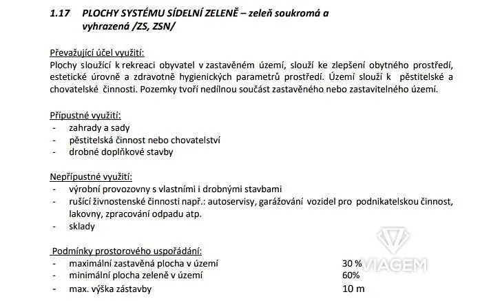 Prodej zahrady, Měšice, 382 m2