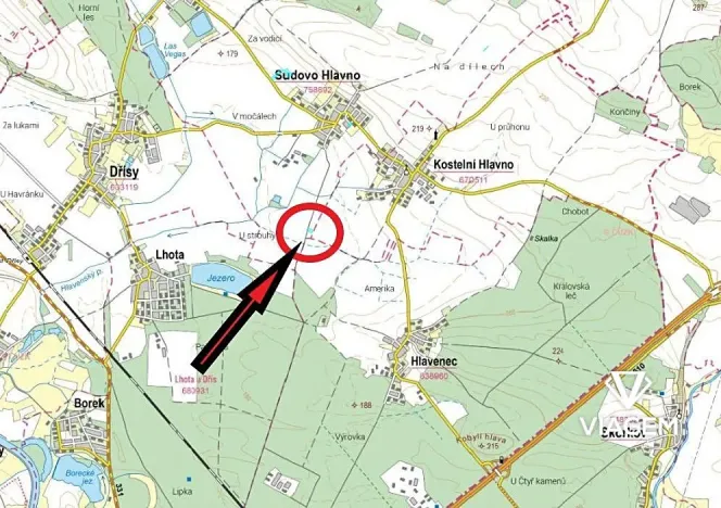 Prodej pole, Sudovo Hlavno, 2877 m2