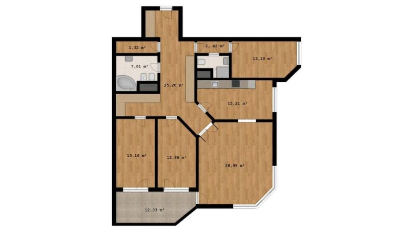 Prodej bytu 4+1, Praha - Stodůlky, Volutová, 122 m2