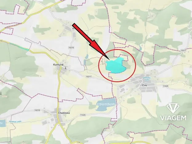 Prodej podílu lesa, Korkyně, 46018 m2