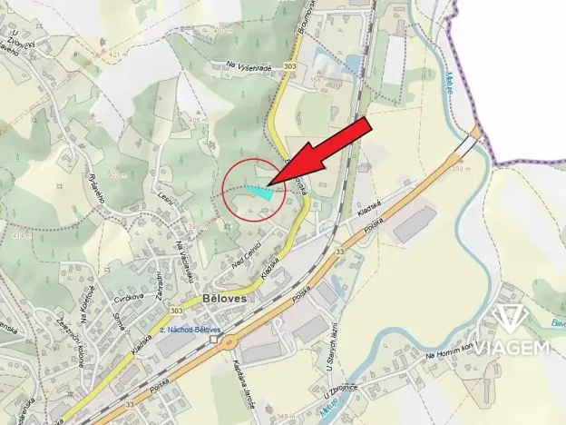 Prodej podílu lesa, Náchod, 776 m2