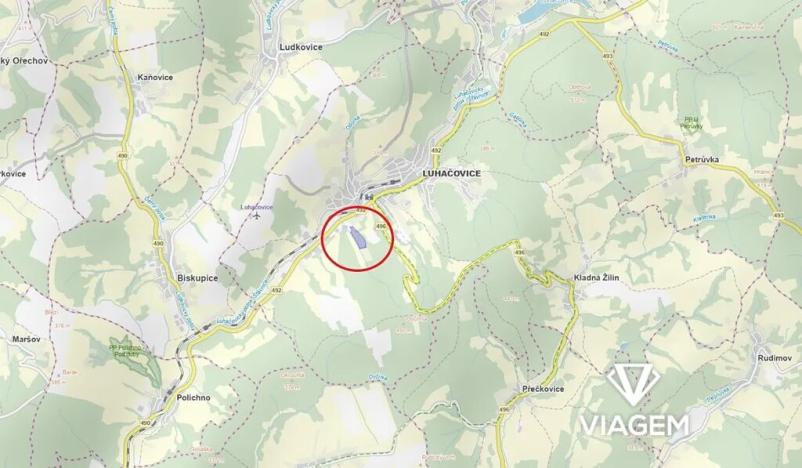 Prodej podílu komerčního pozemku, Luhačovice, 4164 m2