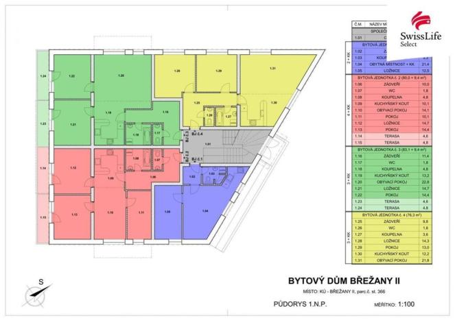Prodej bytu 3+kk, Břežany II, 83 m2