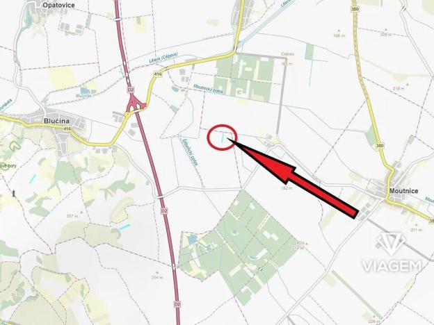 Prodej podílu pole, Blučina, 648 m2