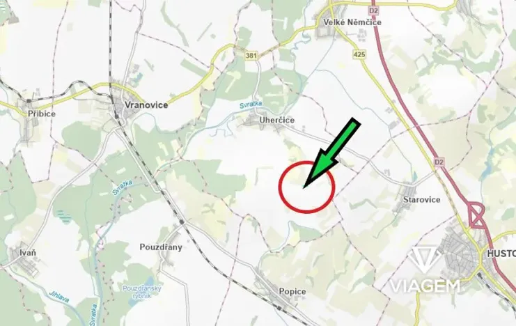 Prodej podílu pole, Uherčice, 182 m2