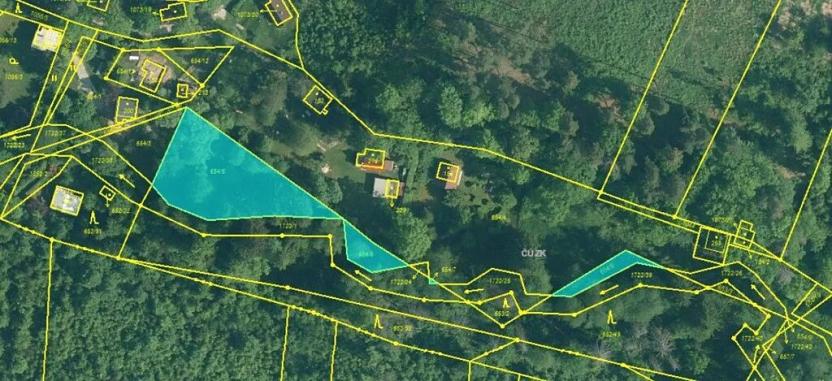 Prodej podílu zahrady, Vitín, 537 m2