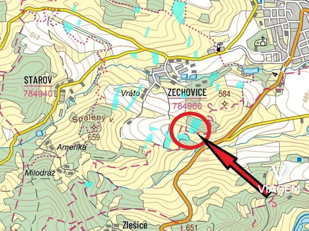 Prodej podílu pole, Volyně, 5749 m2