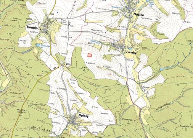 Prodej pole, Výžerky, 8758 m2