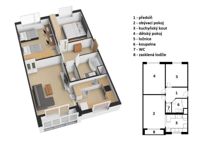 Prodej bytu 3+kk, Jilemnice, Ambrožova, 71 m2