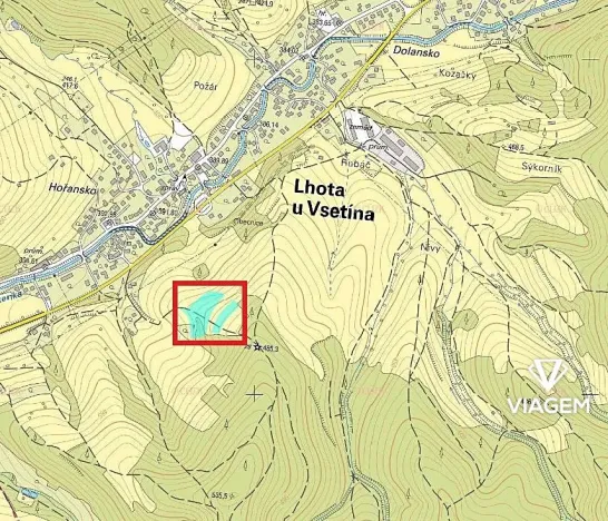 Prodej podílu pole, Lhota u Vsetína, 1402 m2