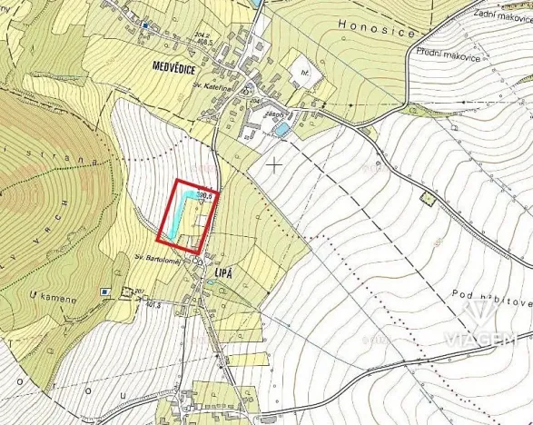 Prodej podílu pole, Třebenice, 1072 m2