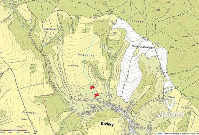 Prodej podílu pole, Košíky, 422 m2