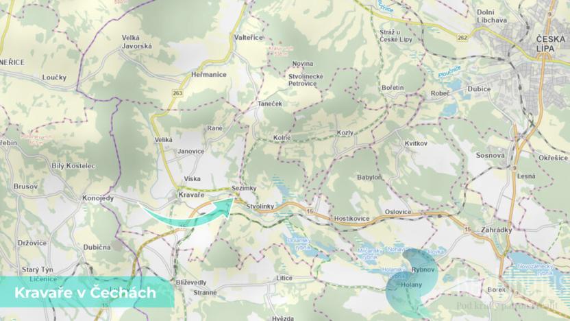 Prodej podílu 1/8 pozemku, Kravaře, 1062 m2