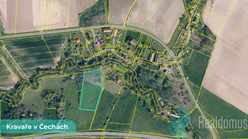 Prodej podílu 1/8 pozemku, Kravaře, 1062 m2