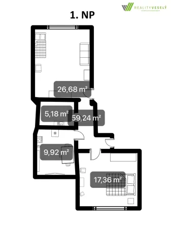 Prodej rodinného domu, Hodonín, 177 m2