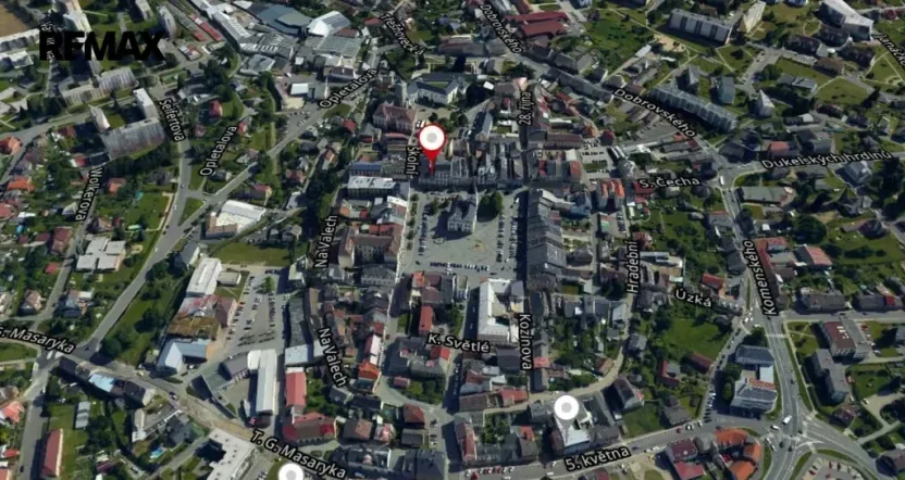 Pronájem obchodního prostoru, Lanškroun, nám. J. M. Marků, 200 m2