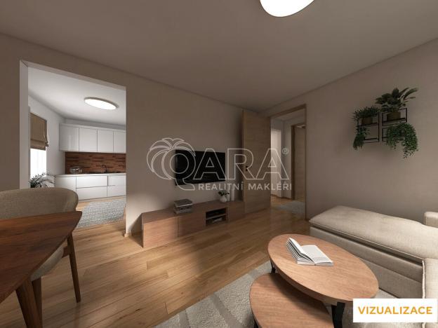 Prodej bytu 3+1, Český Krumlov - Nádražní Předměstí, Vyšehrad, 67 m2