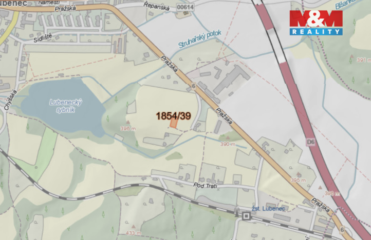 Prodej pozemku pro bydlení, Lubenec, 817 m2