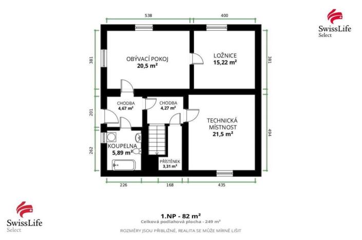 Prodej rodinného domu, Pyšely, Spojovací, 249 m2