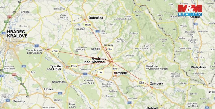 Pronájem bytu 2+1, Rychnov nad Kněžnou, Na Trávníku, 65 m2