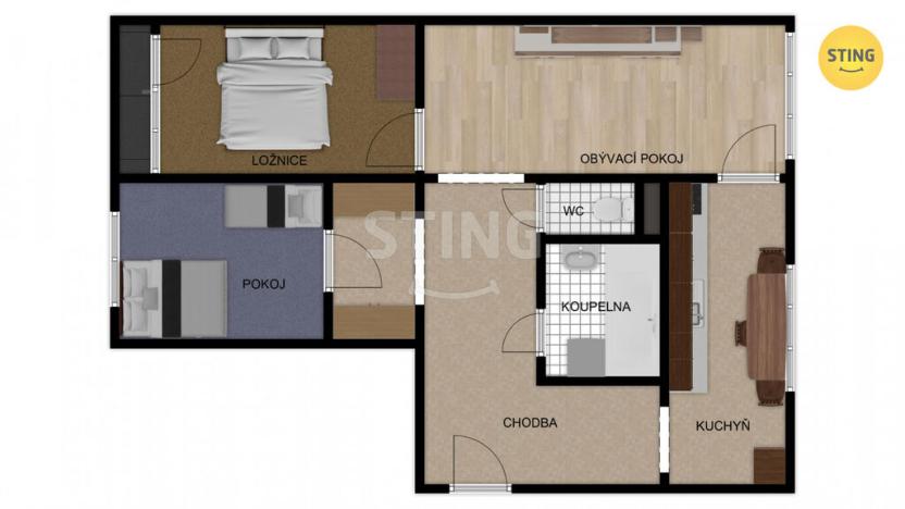 Prodej bytu 3+1, Rýmařov, Jungmanova, 74 m2