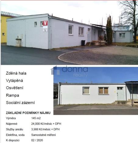 Pronájem skladu, Praha, Ve žlíbku, 145 m2