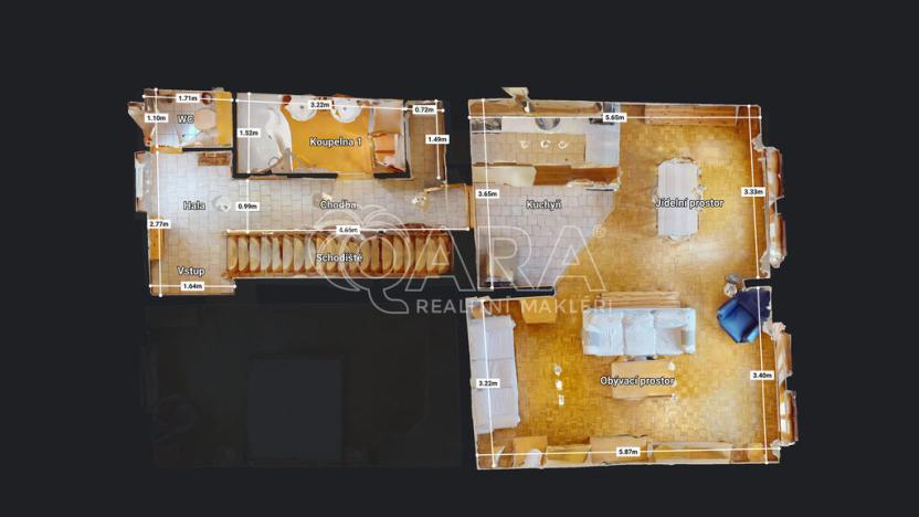 Pronájem bytu 3+kk, Praha, Kateřinská, 120 m2