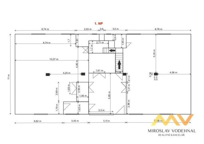 Pronájem skladu, Hradec Králové - Kukleny, Kudrnova, 300 m2