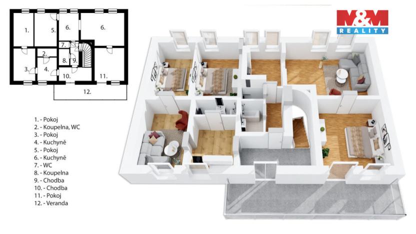 Prodej činžovního domu, Červený Kostelec, Jiráskova, 327 m2