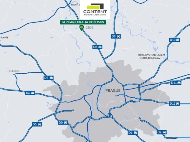 Pronájem výrobních prostor, Kozomín, 7600 m2