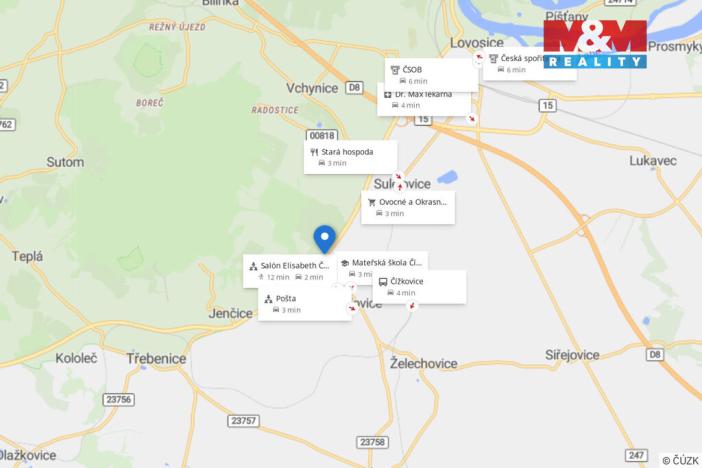 Prodej pozemku pro bydlení, Čížkovice, 2021 m2